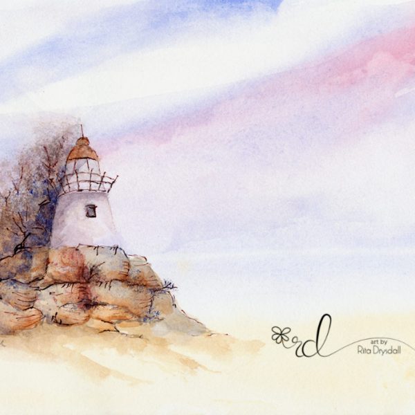 Lighthouse 1 Watercolour